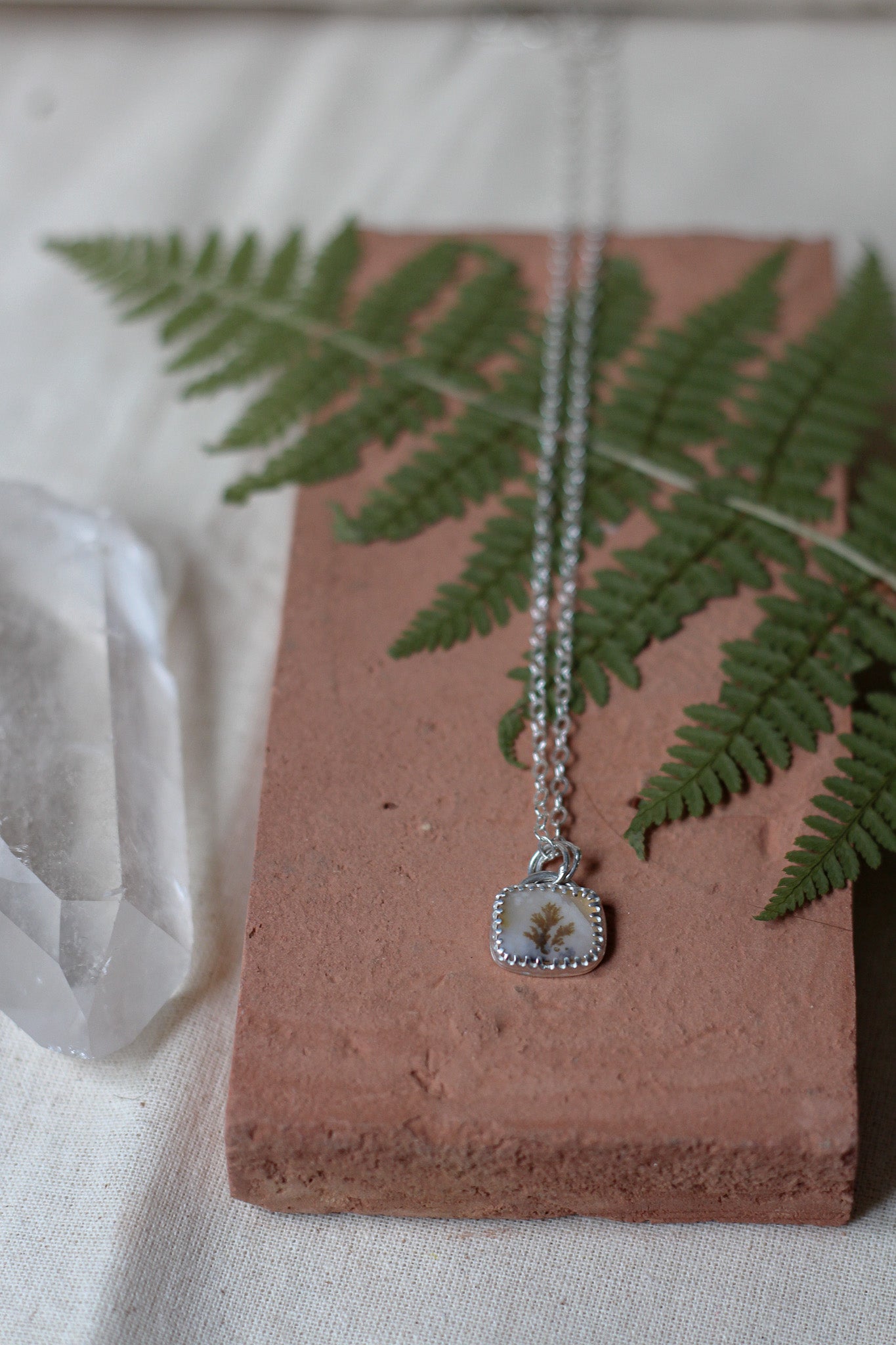 Dendritic Agate Necklace