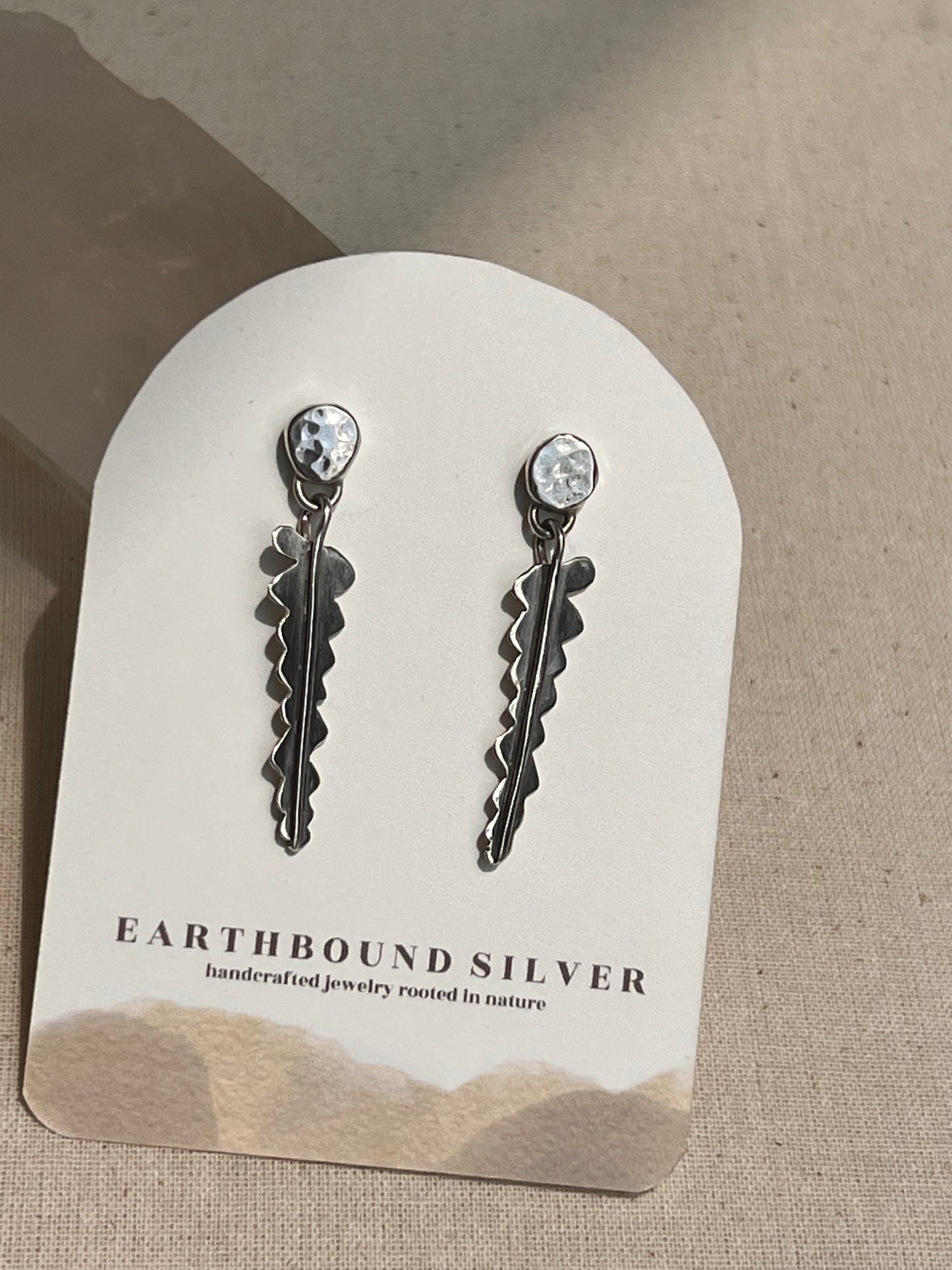 Zig Zag Cactus Stud Earrings
