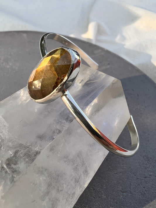Faceted Labradorite Cuff