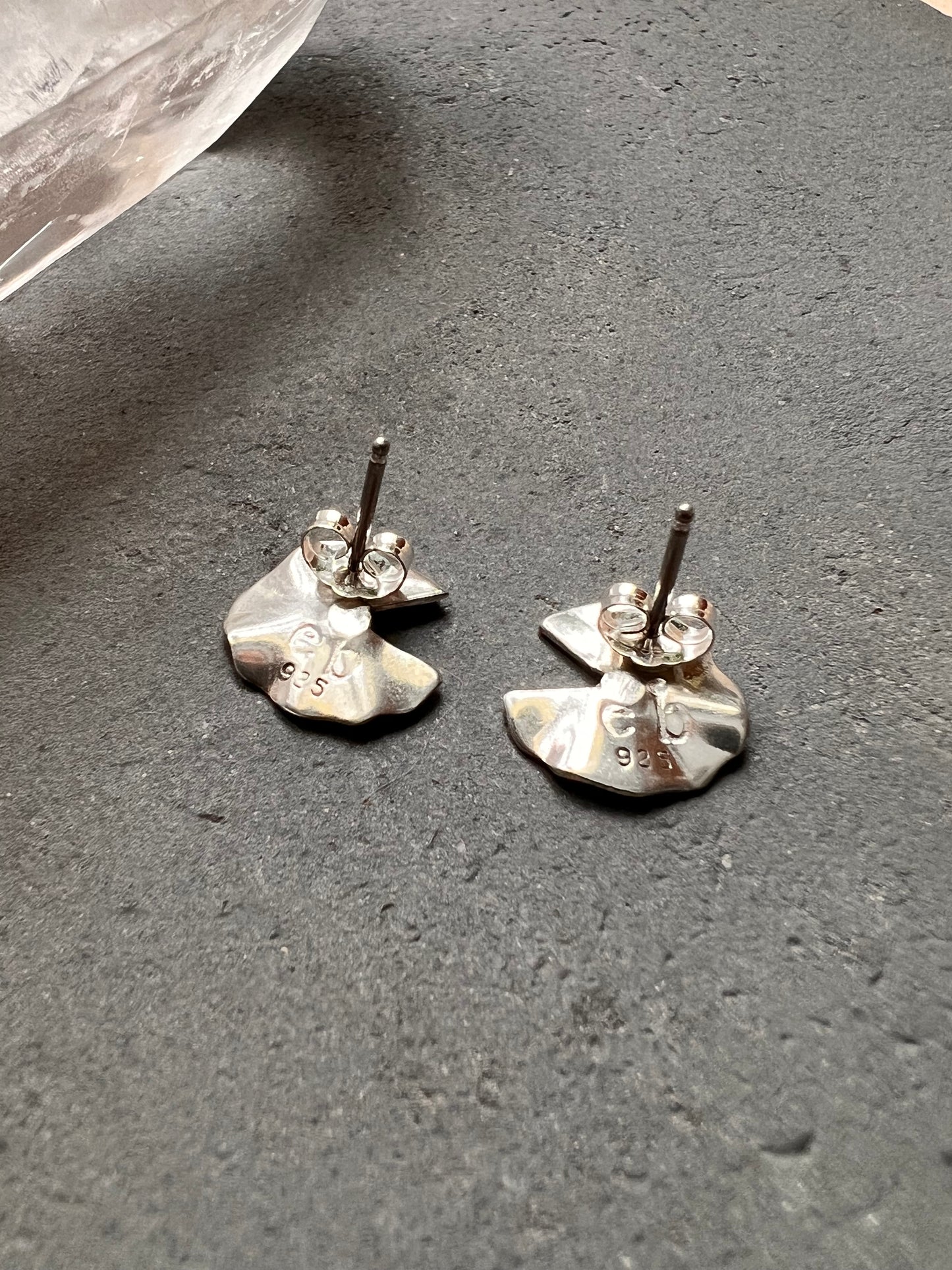 Lily Pad Stud Earrings