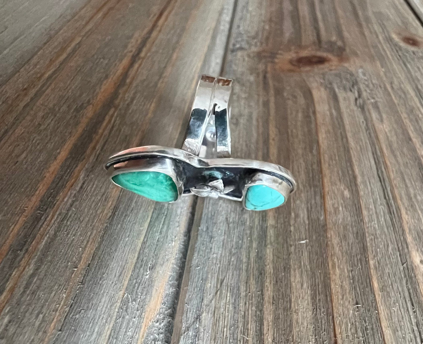 Multi-Turquoise Succulent Ring, Size 7